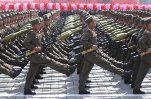 solders marching